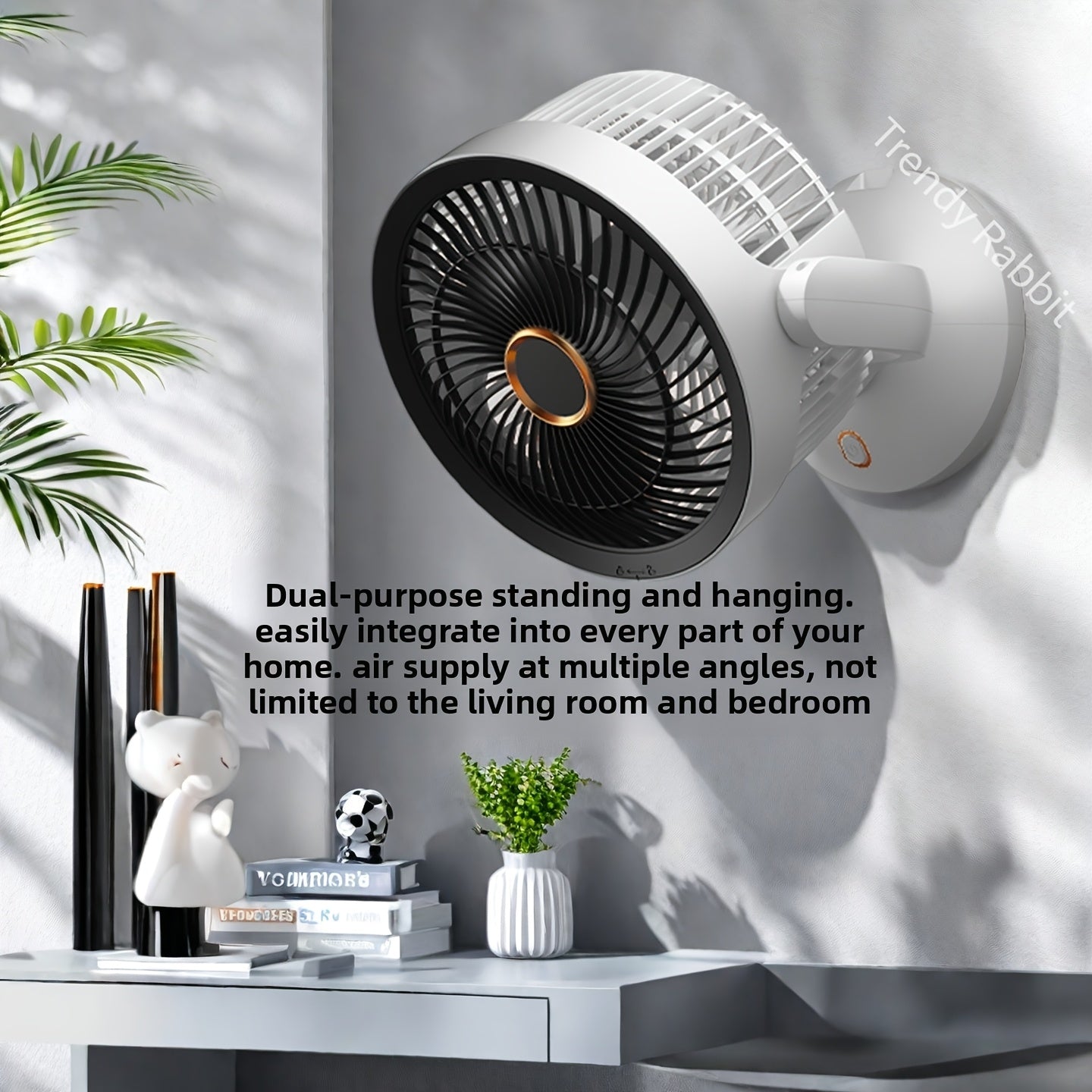 USB Plug-In Desktop Fan • Portable Air Circulation Fan • for Home Use