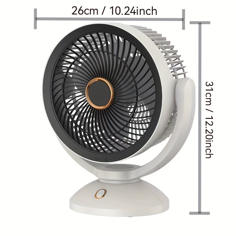 USB Plug-In Desktop Fan • Portable Air Circulation Fan • for Home Use