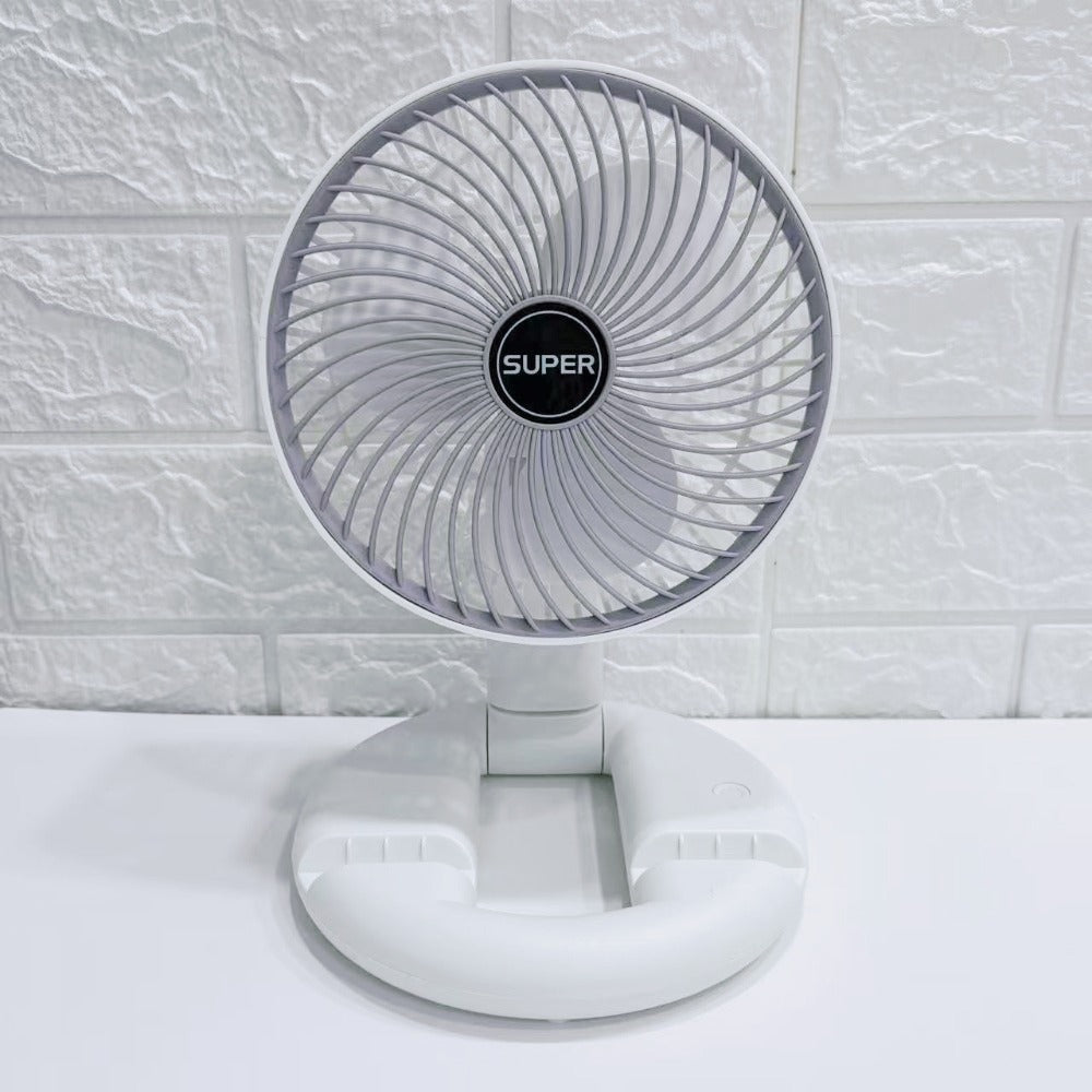 A Mini Portable USB Rechargeable Fan with a Base, Suitable for Desktop Use, Adjustable for Home And Office