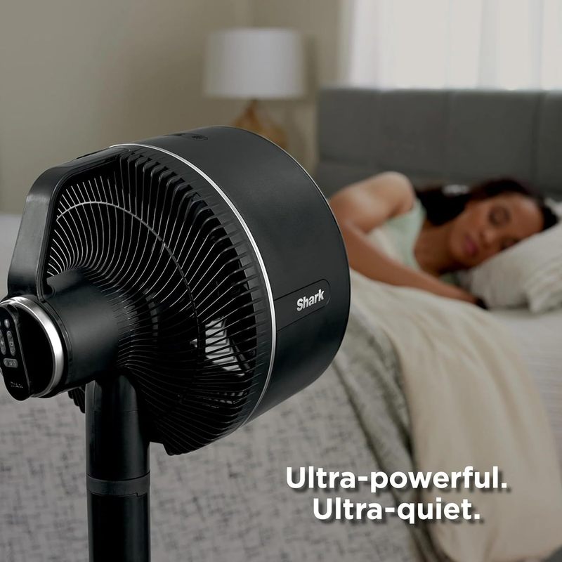 Shark R-UH205 FlexBreeze Indoor & Outdoor Fan with Pedestal & Tabletop, Portable, Remote, Quiet, Corded & Cordless, White - Scratch and Dent