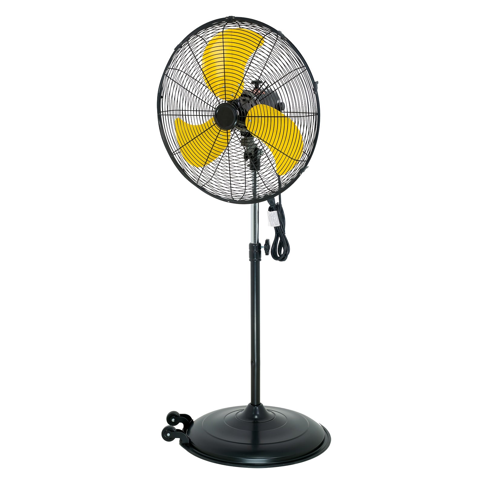 20-Inch Industrial Standing Fan with Oscillation & Adjustable Height - Heavy-Duty Floor Fan Suitable for, Office, - Quiet Operation, Weighted Base, 3 Speeds, Removable Blades & Portable Pedestal Fan