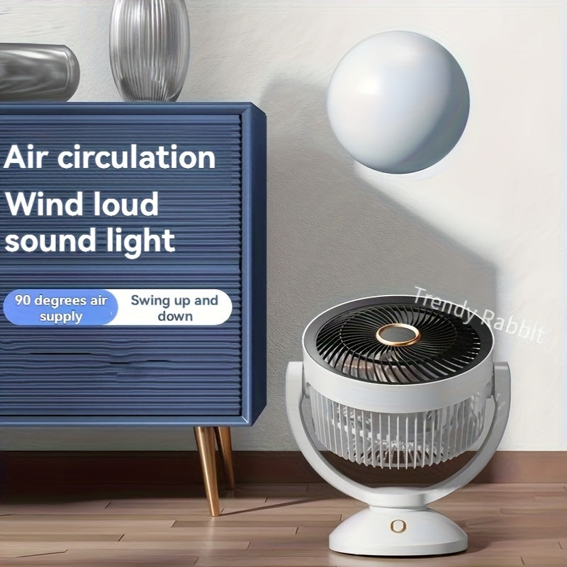 USB Plug-In Desktop Fan • Portable Air Circulation Fan • for Home Use