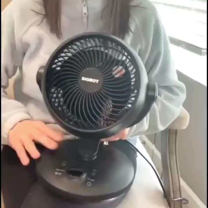 Ultra Quiet Desk Fan Ultra Quiet 25dB Desk Fan for Bedroom with Remote | High Velocity Cooling for Office, 3 Modes, 8 Speeds, 9H Timer, Automatic Oscillation