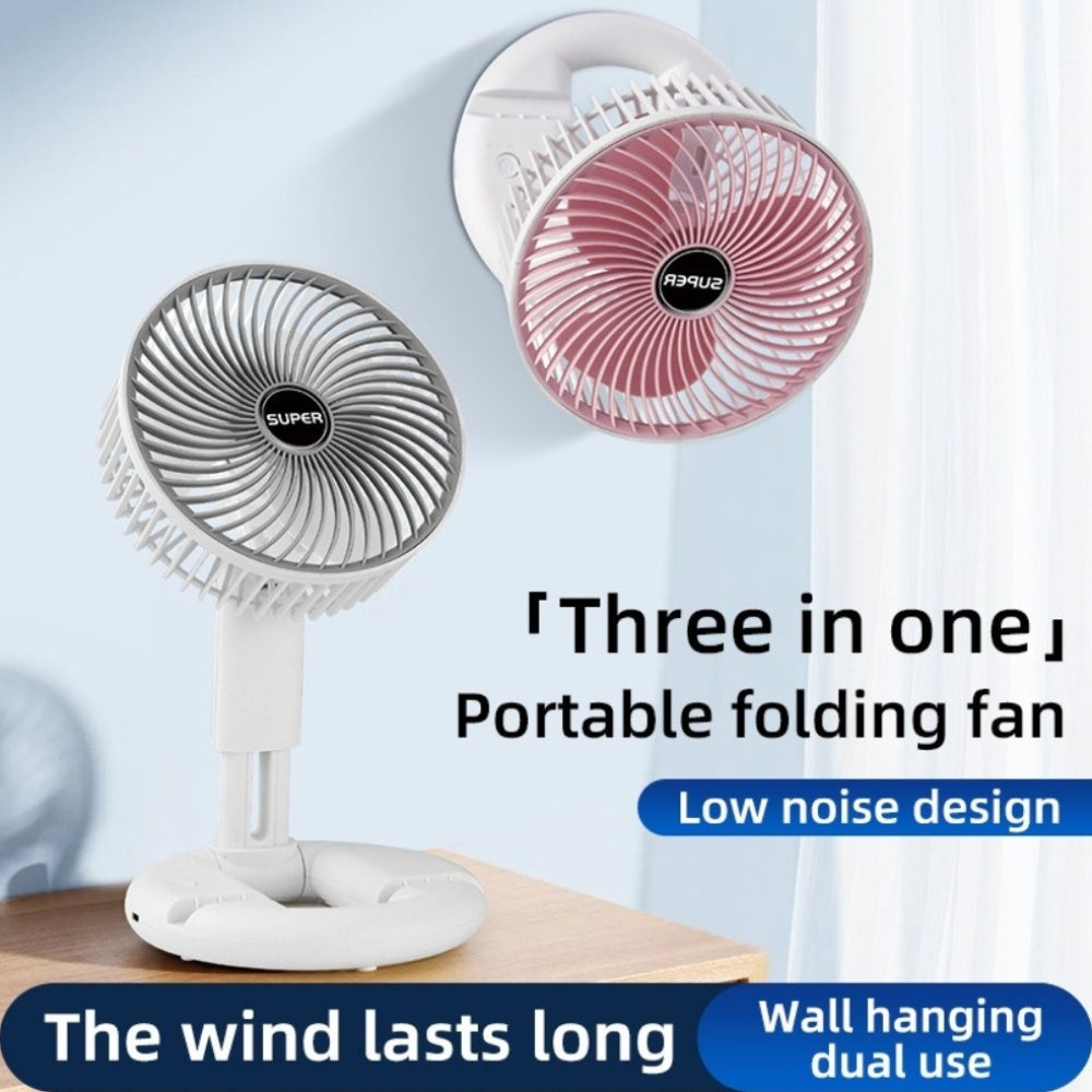 A Mini Portable USB Rechargeable Fan with a Base, Suitable for Desktop Use, Adjustable for Home And Office