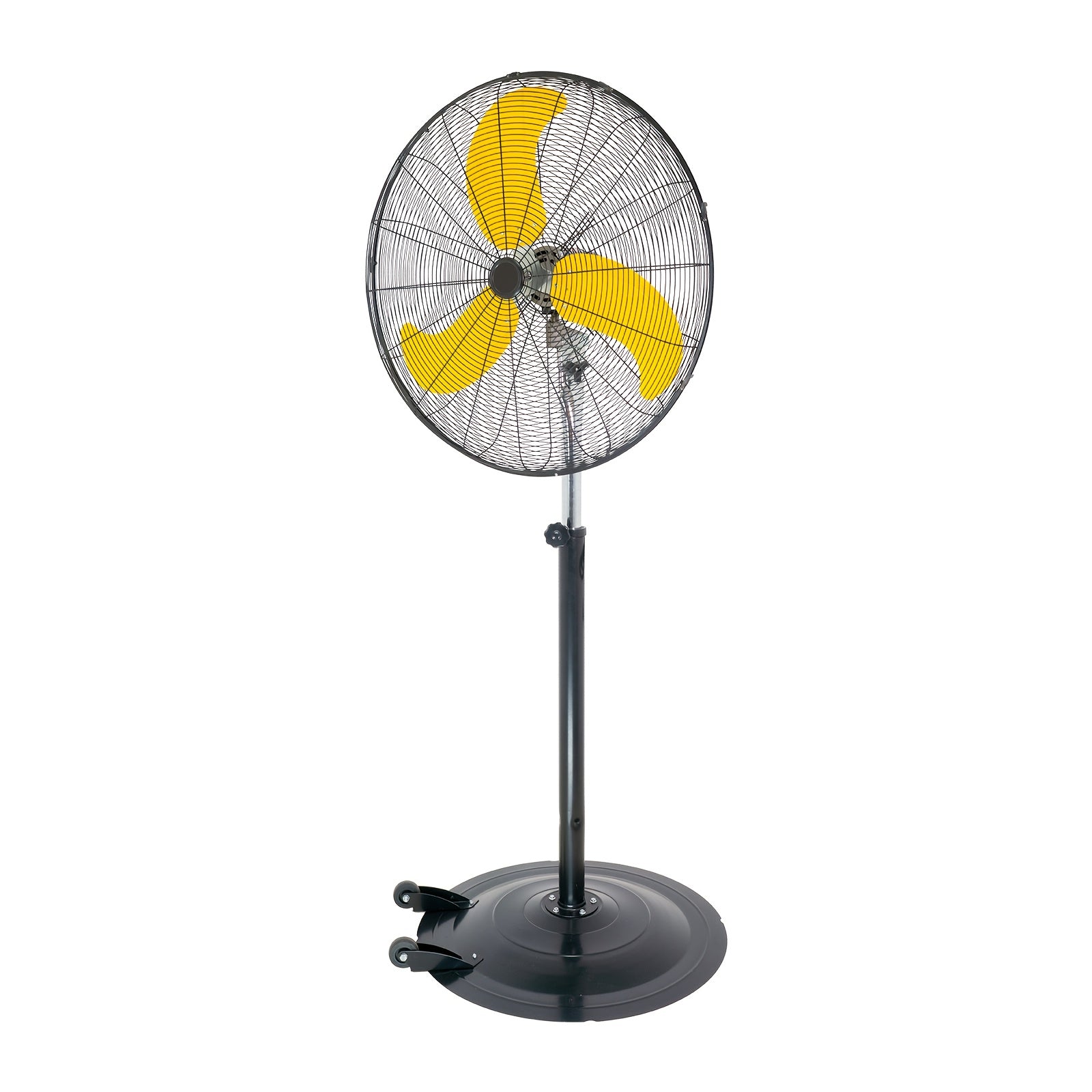 Industrial Pedestal Fan Oscillating Standing Fan 30-Inch with Height Adjustment, Heavy-Duty Motor, Wide-Angle Oscillation & 3-Speed - Suitable for Workshop, Garage, Shop, - Floor Fan with Sturdy & Thermal