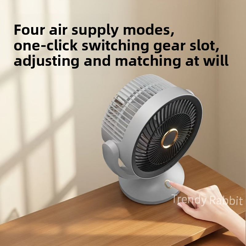 USB Plug-In Desktop Fan • Portable Air Circulation Fan • for Home Use